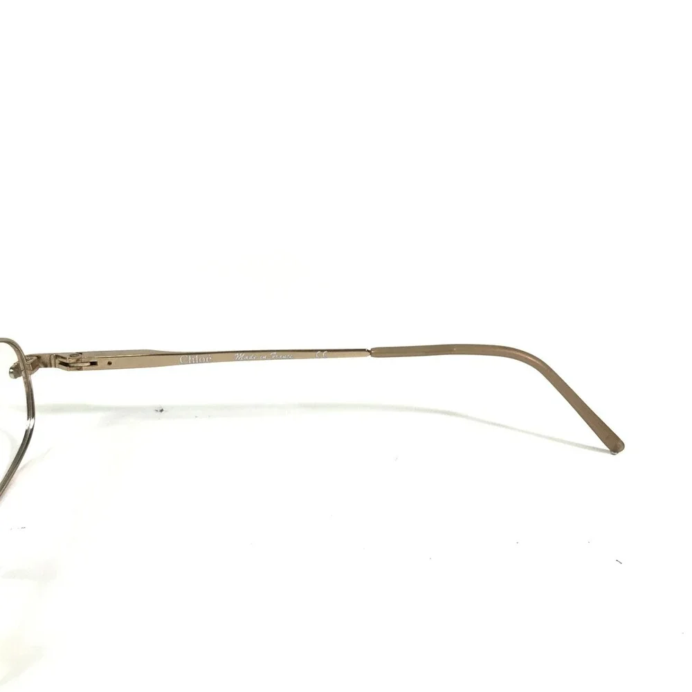 Chloe Eyeglasses Frames CL1108 C03 Shiny Gold Rectangular Full Rim 51-18-135